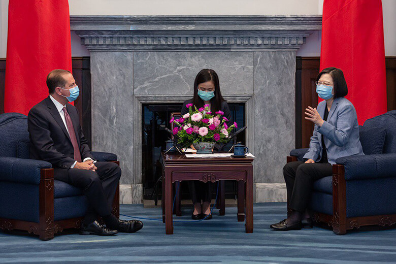 HHS Secretary Azar Meets with President Tsai of Taiwan and Praises Taiwan’s Transparent COVID-19 Response