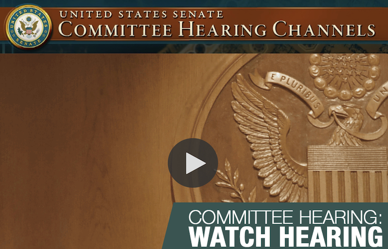 US Senate Subcommittee Hearing on “An Oral Health Crisis: Identifying and Addressing Health Disparities”